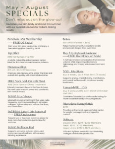 Wellness Specials for Summer